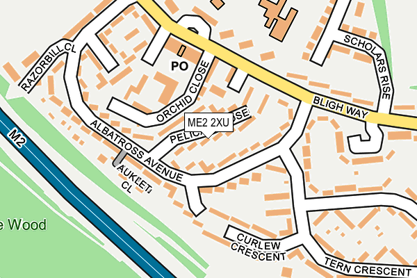 ME2 2XU map - OS OpenMap – Local (Ordnance Survey)