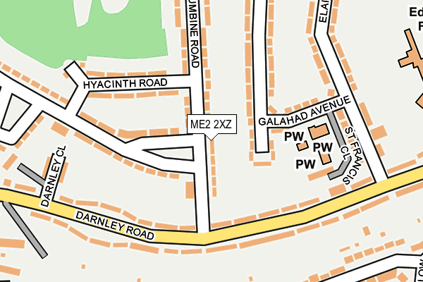 ME2 2XZ map - OS OpenMap – Local (Ordnance Survey)