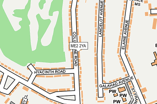 ME2 2YA map - OS OpenMap – Local (Ordnance Survey)