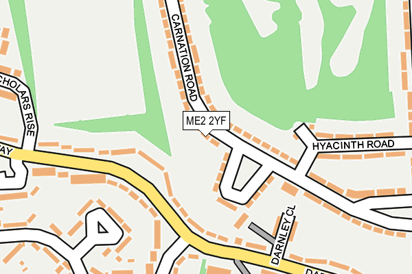 ME2 2YF map - OS OpenMap – Local (Ordnance Survey)