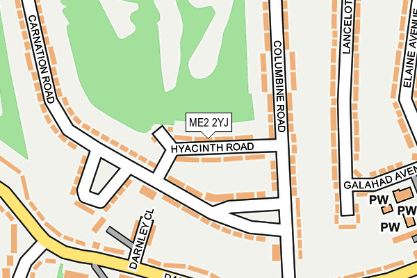 ME2 2YJ map - OS OpenMap – Local (Ordnance Survey)