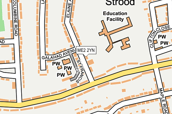 ME2 2YN map - OS OpenMap – Local (Ordnance Survey)