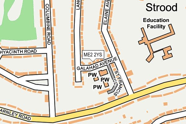 ME2 2YS map - OS OpenMap – Local (Ordnance Survey)