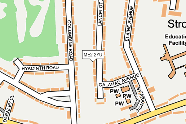 ME2 2YU map - OS OpenMap – Local (Ordnance Survey)