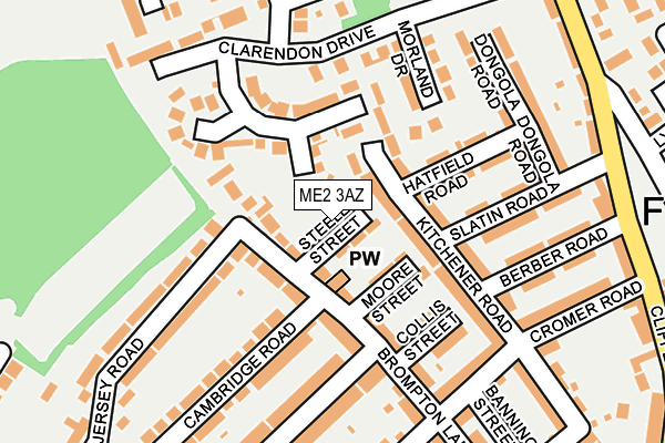 ME2 3AZ map - OS OpenMap – Local (Ordnance Survey)