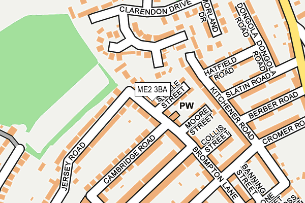 ME2 3BA map - OS OpenMap – Local (Ordnance Survey)