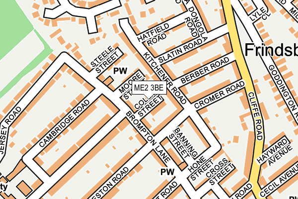 ME2 3BE map - OS OpenMap – Local (Ordnance Survey)