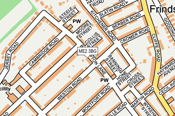 ME2 3BG map - OS OpenMap – Local (Ordnance Survey)