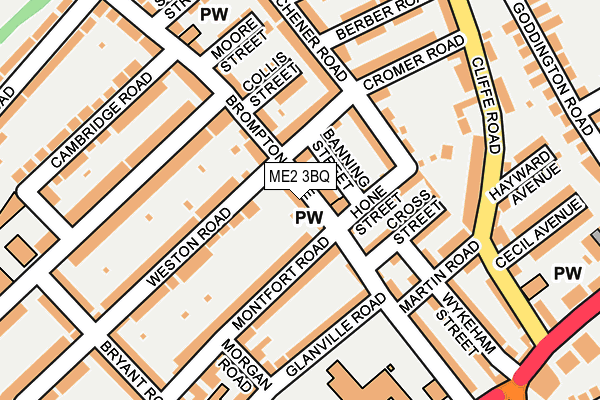 ME2 3BQ map - OS OpenMap – Local (Ordnance Survey)