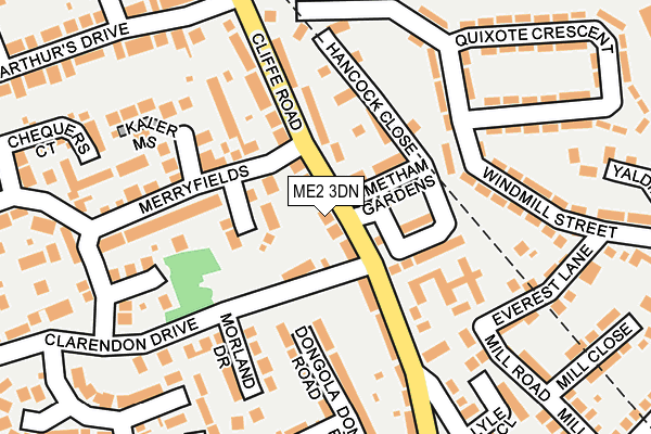 ME2 3DN map - OS OpenMap – Local (Ordnance Survey)