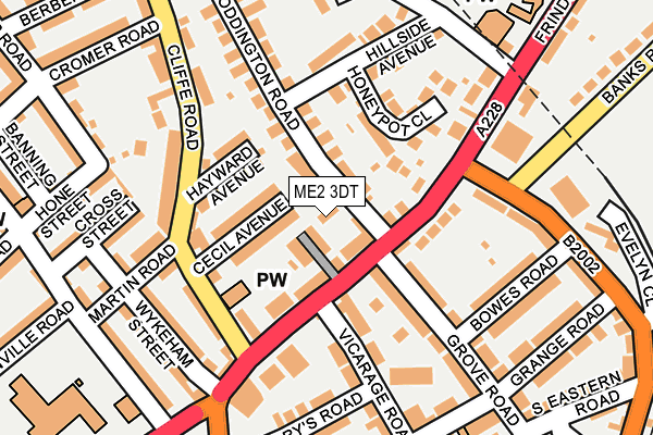 ME2 3DT map - OS OpenMap – Local (Ordnance Survey)