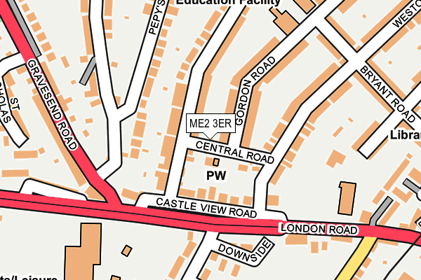 ME2 3ER map - OS OpenMap – Local (Ordnance Survey)