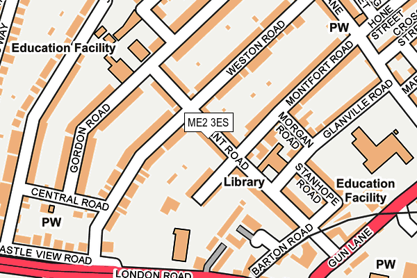 ME2 3ES map - OS OpenMap – Local (Ordnance Survey)