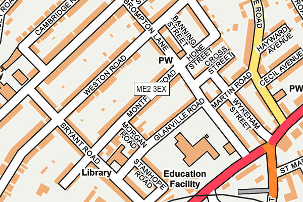 ME2 3EX map - OS OpenMap – Local (Ordnance Survey)