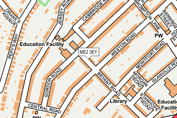 ME2 3EY map - OS OpenMap – Local (Ordnance Survey)