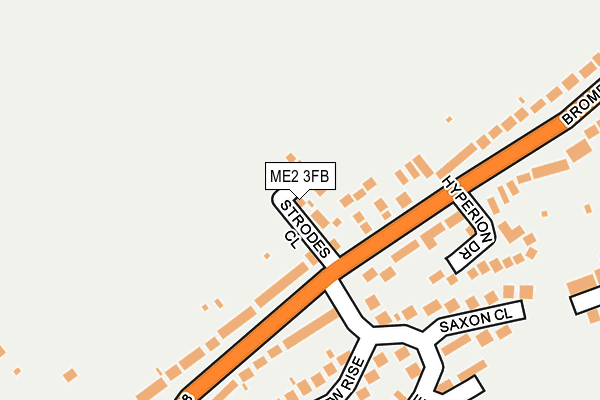 ME2 3FB map - OS OpenMap – Local (Ordnance Survey)