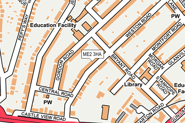 ME2 3HA map - OS OpenMap – Local (Ordnance Survey)