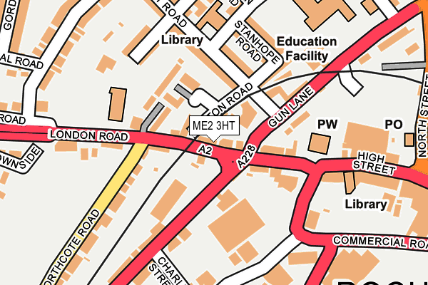 ME2 3HT map - OS OpenMap – Local (Ordnance Survey)