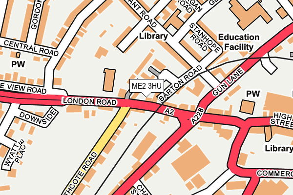ME2 3HU map - OS OpenMap – Local (Ordnance Survey)