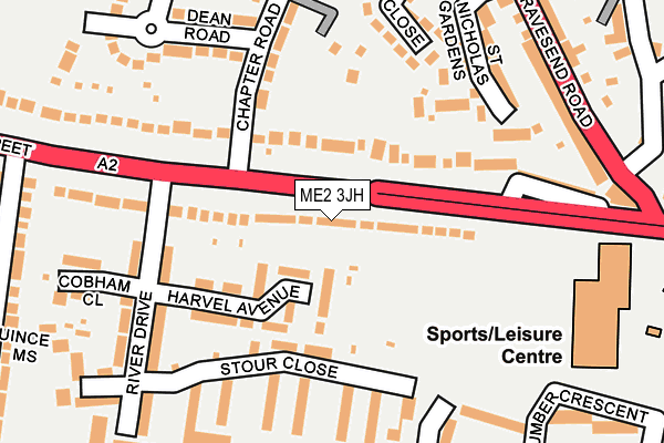 ME2 3JH map - OS OpenMap – Local (Ordnance Survey)