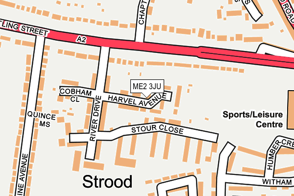 ME2 3JU map - OS OpenMap – Local (Ordnance Survey)