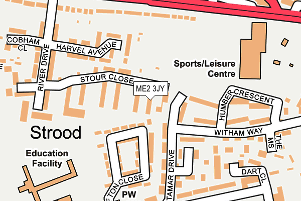 ME2 3JY map - OS OpenMap – Local (Ordnance Survey)