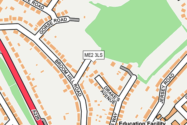 ME2 3LS map - OS OpenMap – Local (Ordnance Survey)