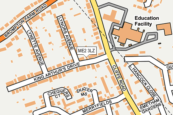 ME2 3LZ map - OS OpenMap – Local (Ordnance Survey)