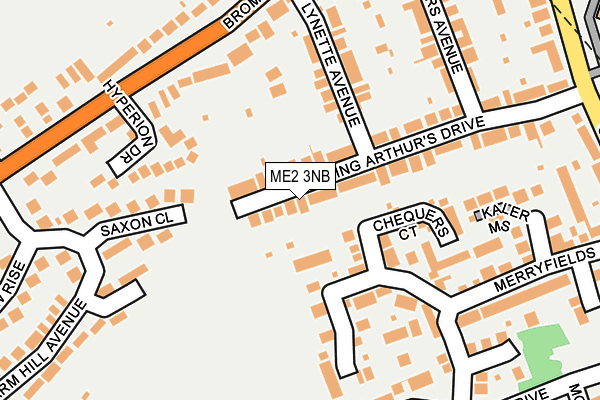 ME2 3NB map - OS OpenMap – Local (Ordnance Survey)