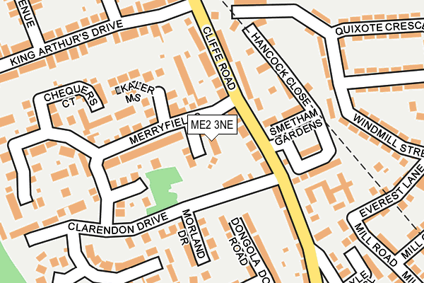 ME2 3NE map - OS OpenMap – Local (Ordnance Survey)