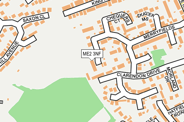 ME2 3NF map - OS OpenMap – Local (Ordnance Survey)