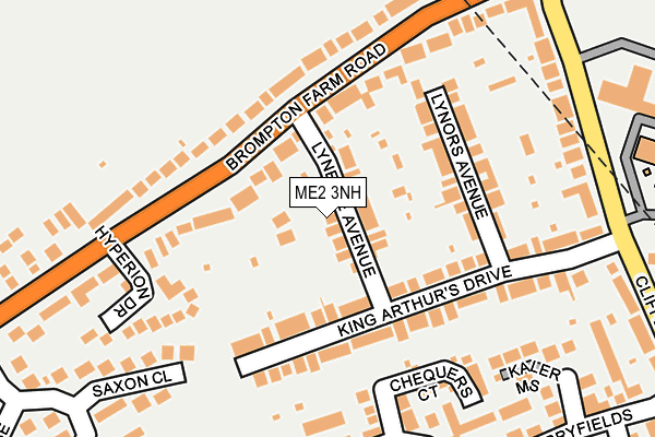 ME2 3NH map - OS OpenMap – Local (Ordnance Survey)