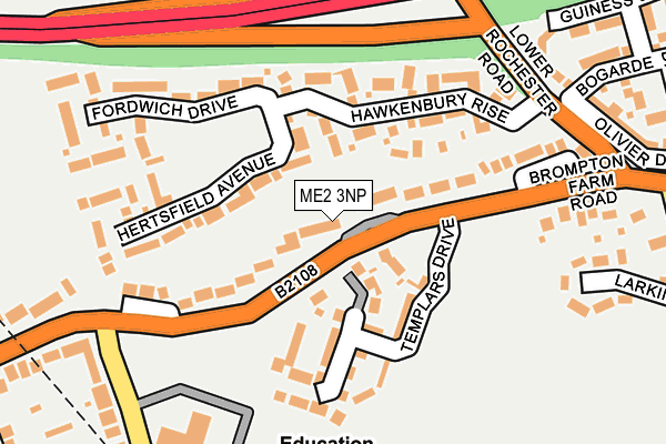 ME2 3NP map - OS OpenMap – Local (Ordnance Survey)