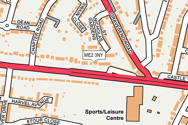 ME2 3NY map - OS OpenMap – Local (Ordnance Survey)