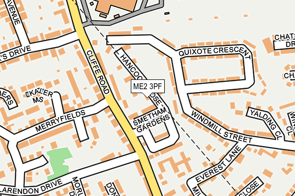 ME2 3PF map - OS OpenMap – Local (Ordnance Survey)