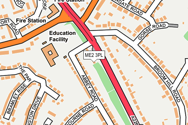 ME2 3PL map - OS OpenMap – Local (Ordnance Survey)