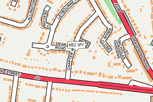 ME2 3PY map - OS OpenMap – Local (Ordnance Survey)