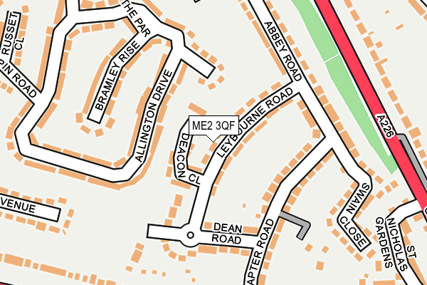 ME2 3QF map - OS OpenMap – Local (Ordnance Survey)