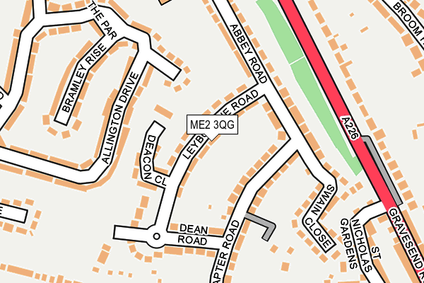 ME2 3QG map - OS OpenMap – Local (Ordnance Survey)