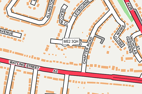 ME2 3QH map - OS OpenMap – Local (Ordnance Survey)