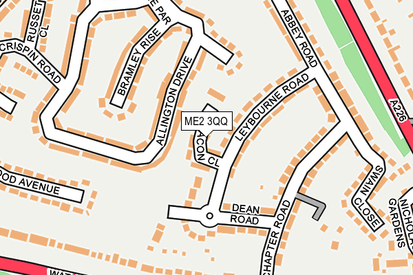 ME2 3QQ map - OS OpenMap – Local (Ordnance Survey)