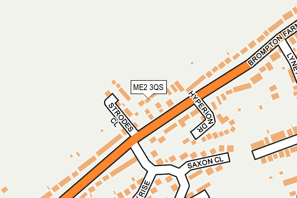 ME2 3QS map - OS OpenMap – Local (Ordnance Survey)