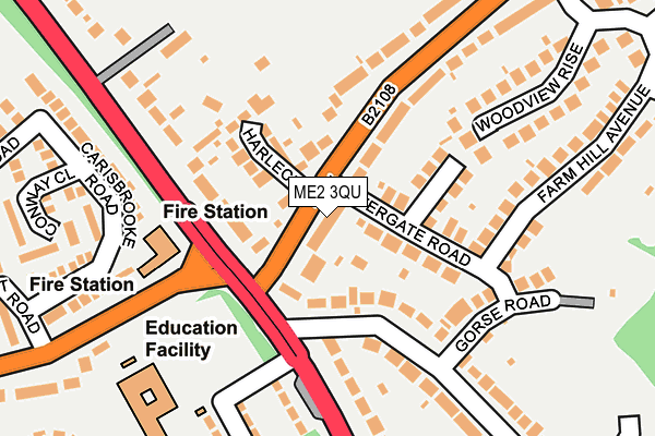 ME2 3QU map - OS OpenMap – Local (Ordnance Survey)