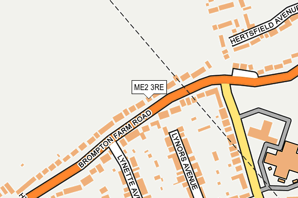 ME2 3RE map - OS OpenMap – Local (Ordnance Survey)