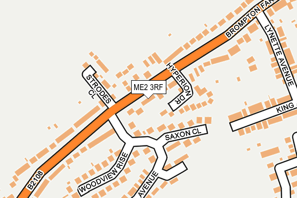 ME2 3RF map - OS OpenMap – Local (Ordnance Survey)