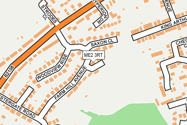 ME2 3RT map - OS OpenMap – Local (Ordnance Survey)