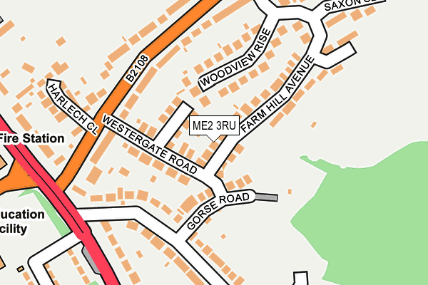 ME2 3RU map - OS OpenMap – Local (Ordnance Survey)