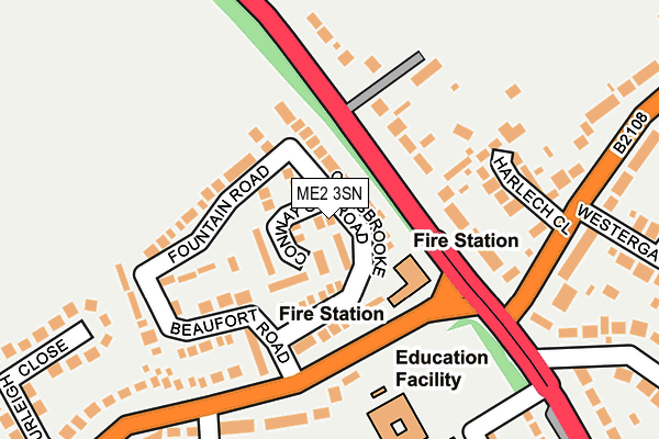 ME2 3SN map - OS OpenMap – Local (Ordnance Survey)