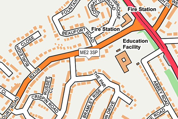 ME2 3SP map - OS OpenMap – Local (Ordnance Survey)