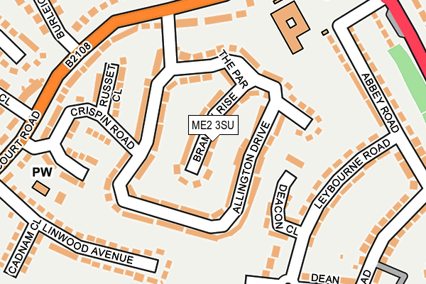 ME2 3SU map - OS OpenMap – Local (Ordnance Survey)
